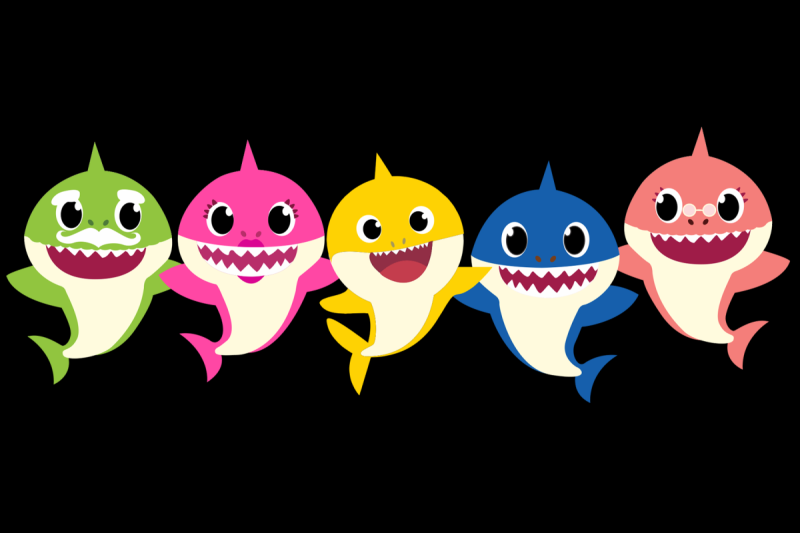 Бэби Шарк розовая акула