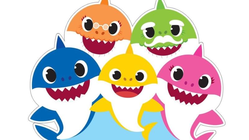 Акула из Икеи нарисованная