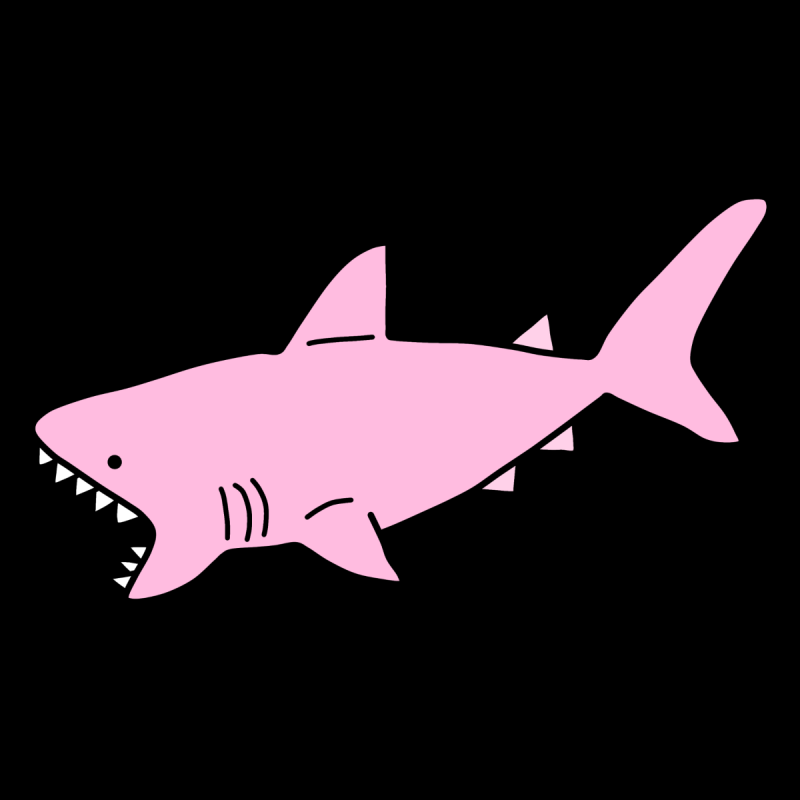 Милый котик в костюме акулы