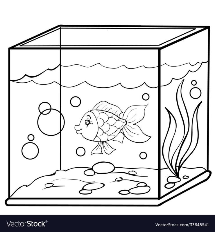 Аквариум раскраска для детей