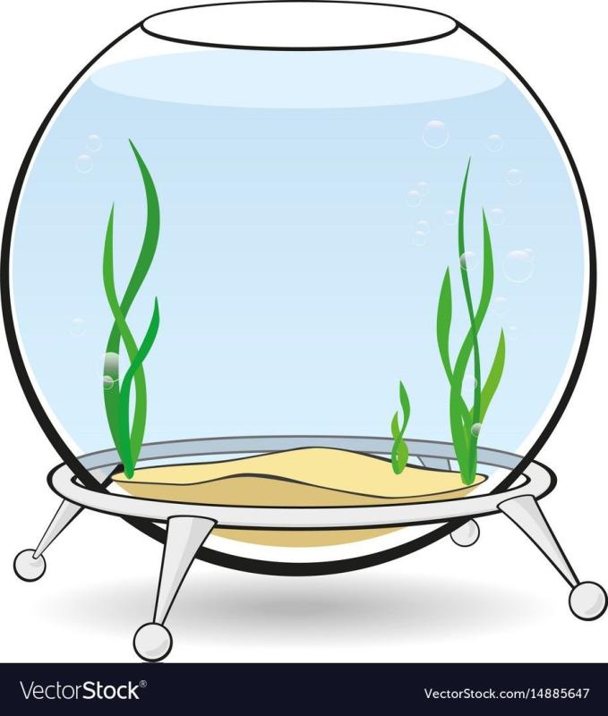 Раскраска рыбы в аквариуме для детей