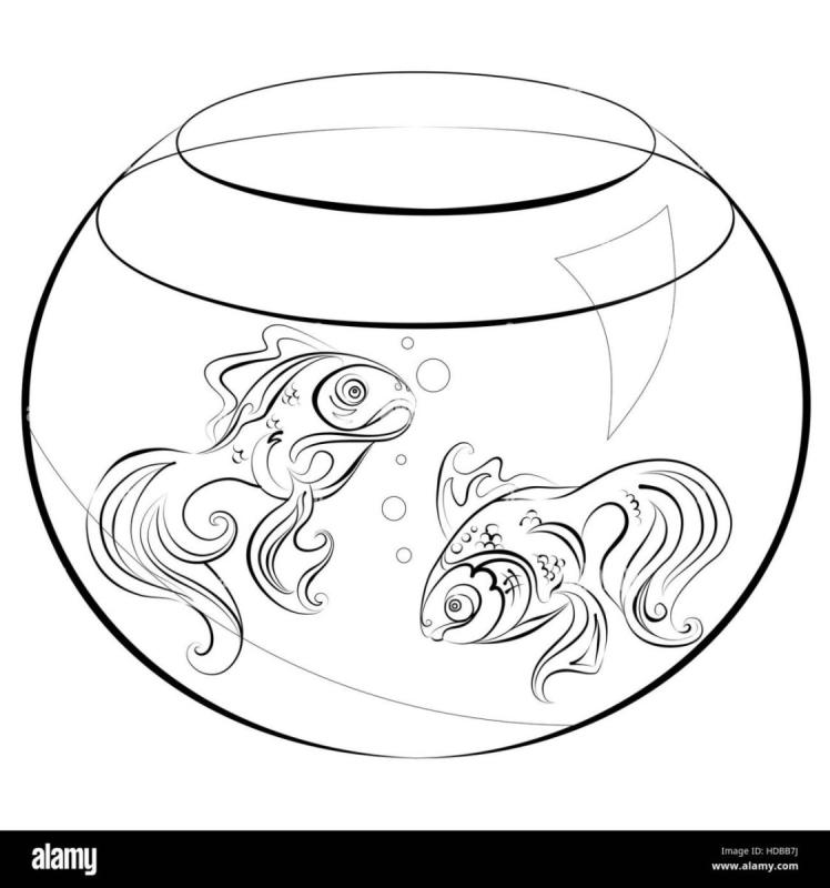 Силуэт аквариума для детей