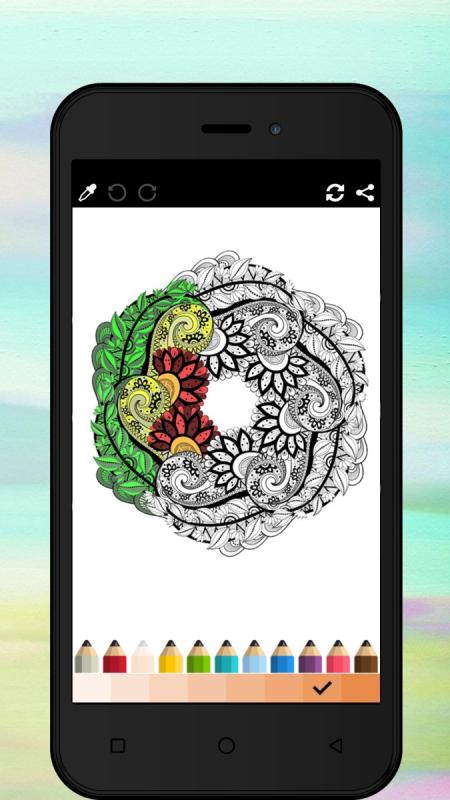 Раскраска смартфон андроид