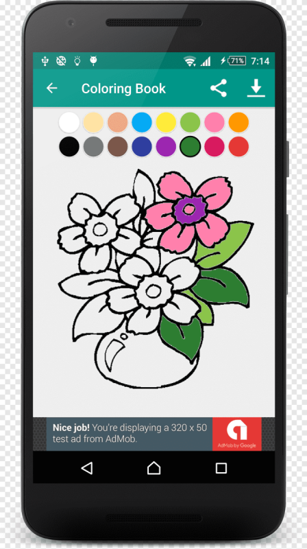 Раскраска смартфон