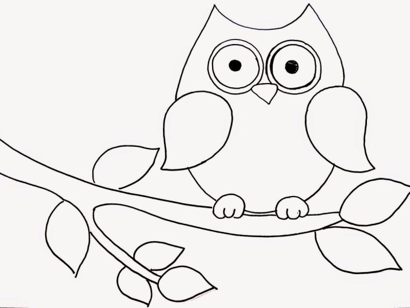 Аппликация Сова на ветке