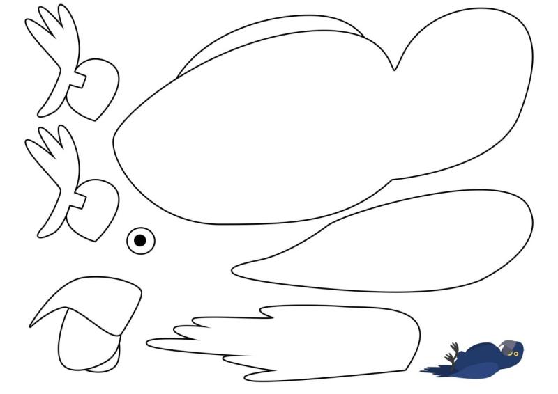 Аппликация попугай