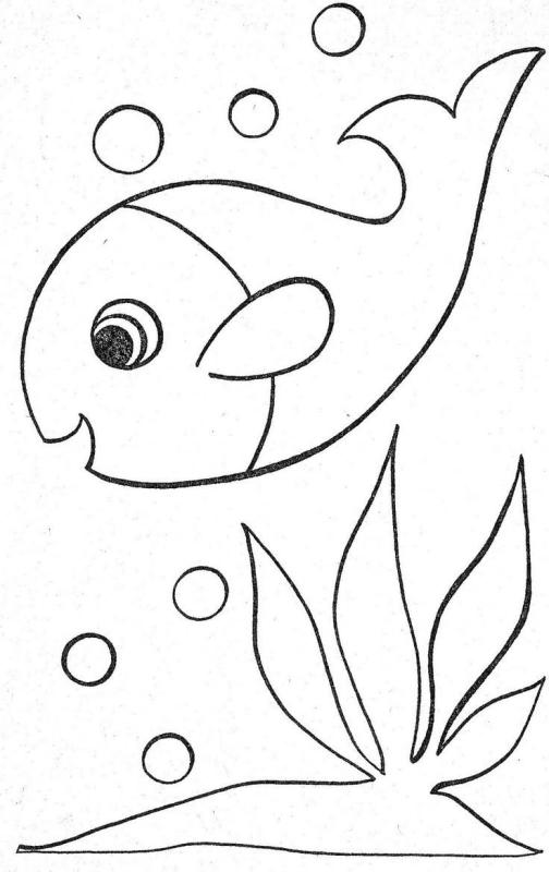 Контуры для аппликаций для детей