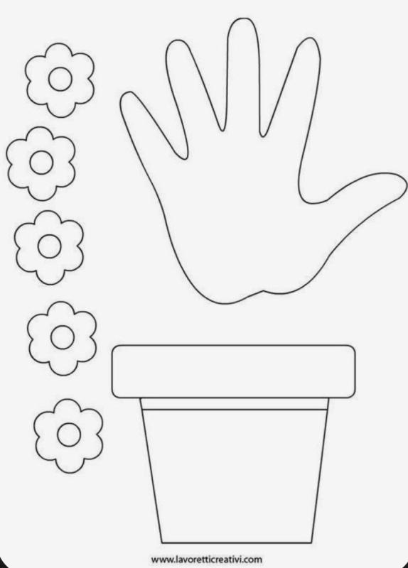 Цветочный горшок шаблон