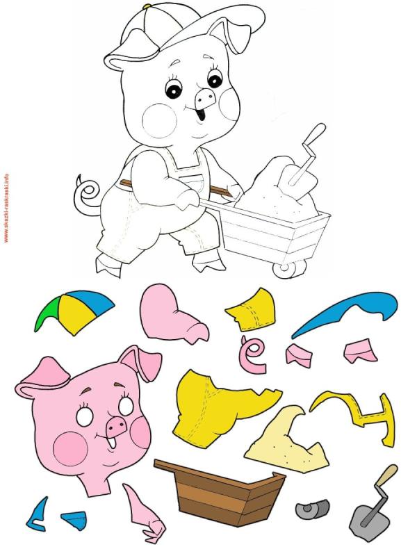 Шаблоны сказочных героев для аппликации