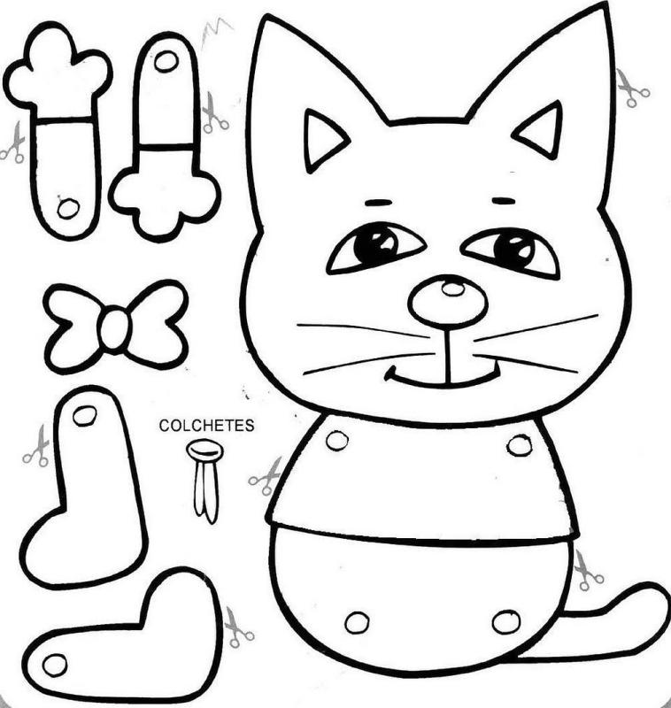 Трафарет игрушки дергунчика