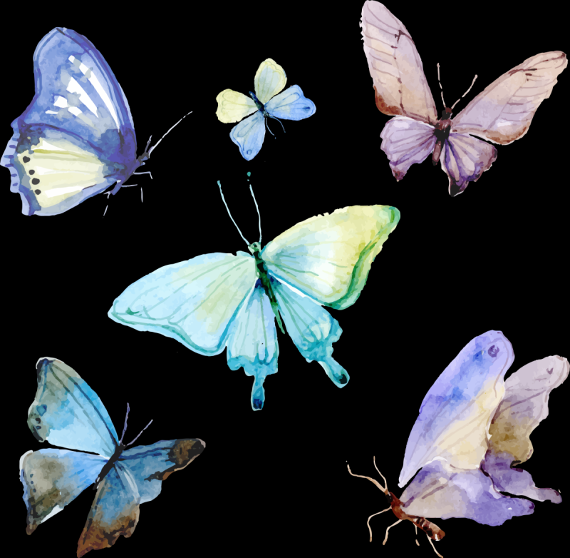 Акварель "бабочка"