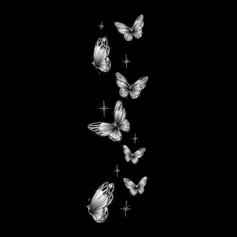 Бабочка тату эскиз маленькая