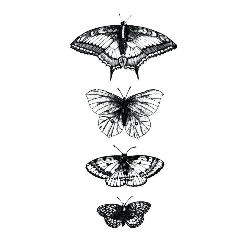 Маленькая тату эскиз мотылёк