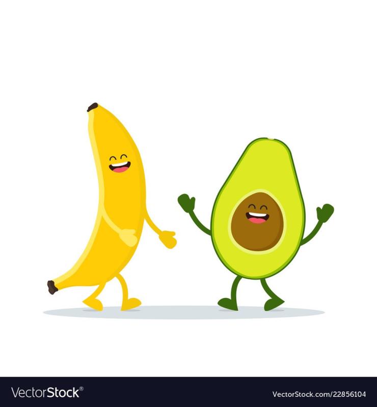 Милый банан с глазками