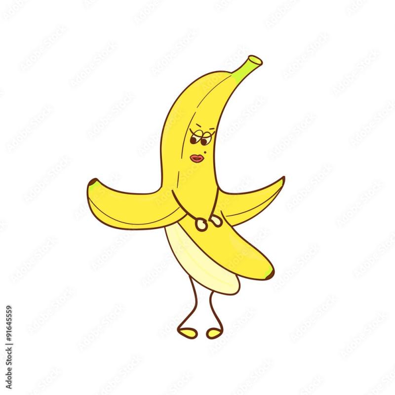 Кожура банана cartoon