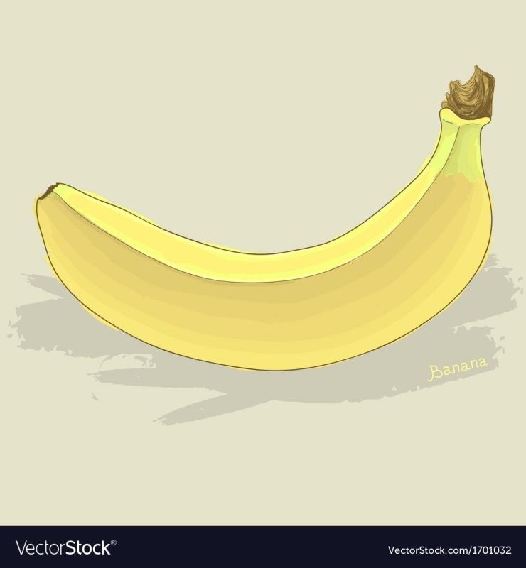 Рисовка для детей банан