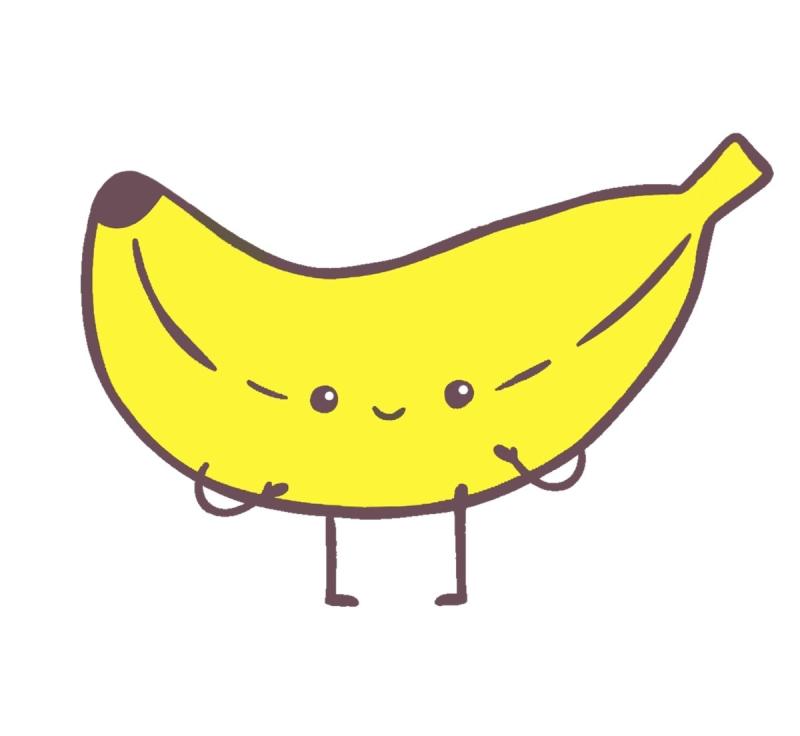 Банан рисунок для срисовки