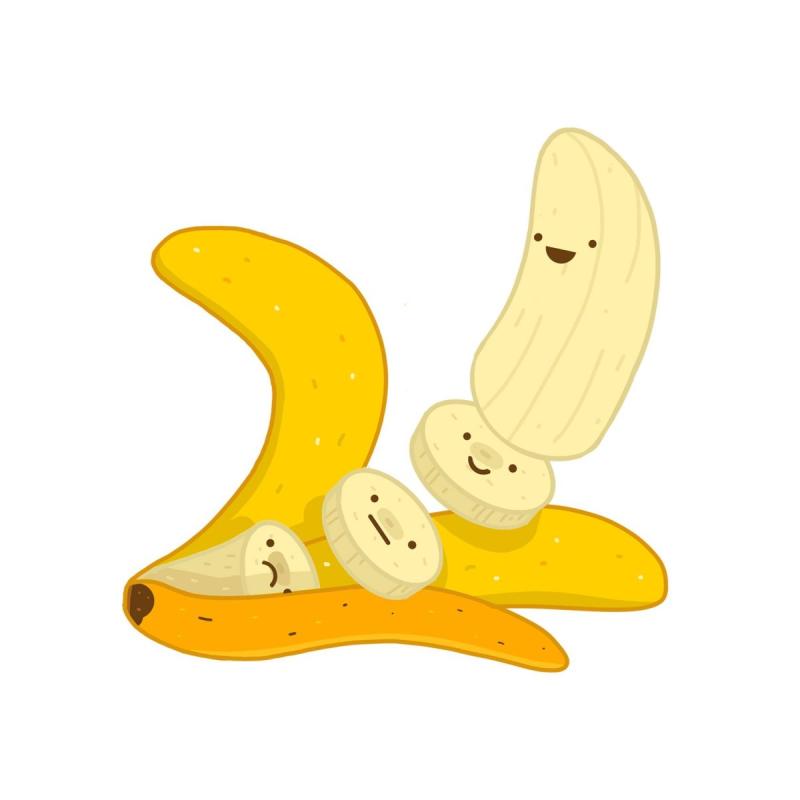 Бананы мультяшные
