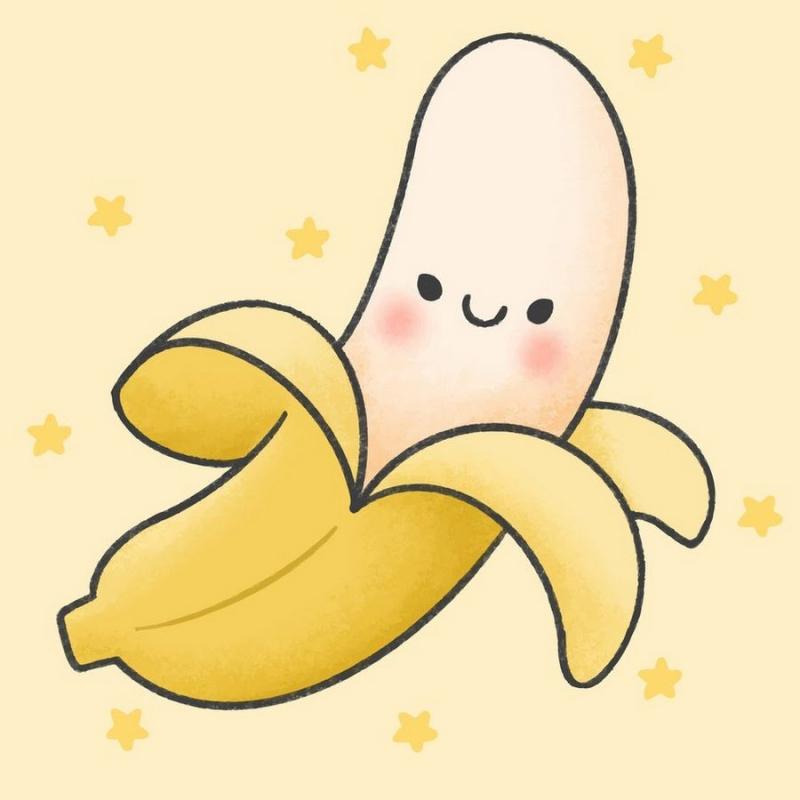Бананы мультяшные