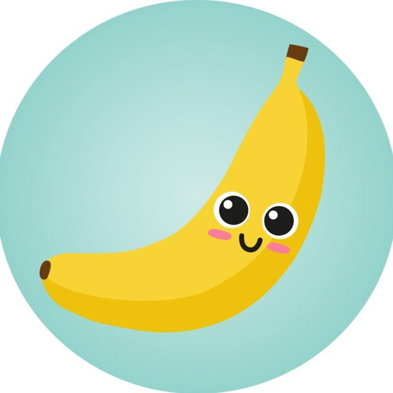 Банан мультяшный