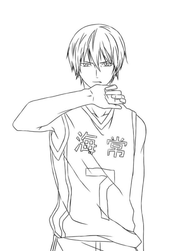 Баскетбол Куроко Аомине в полный рост