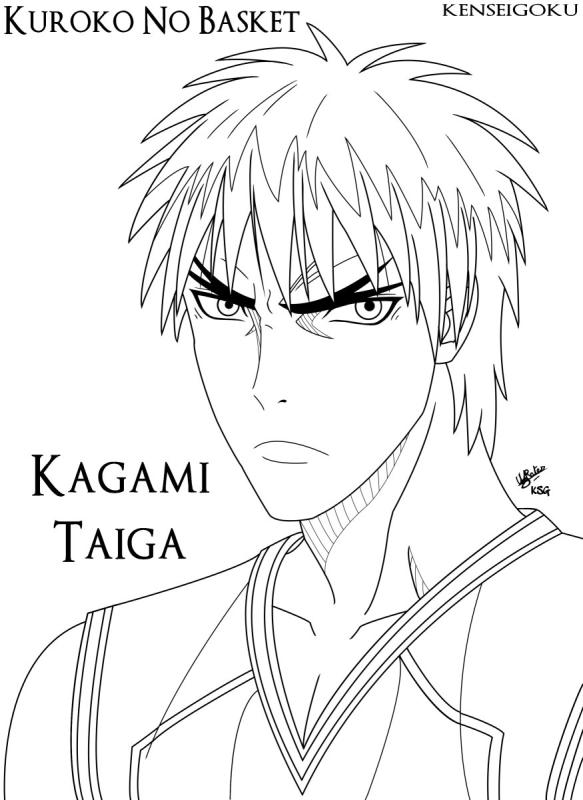 Раскраски из аниме баскетбол Куроко