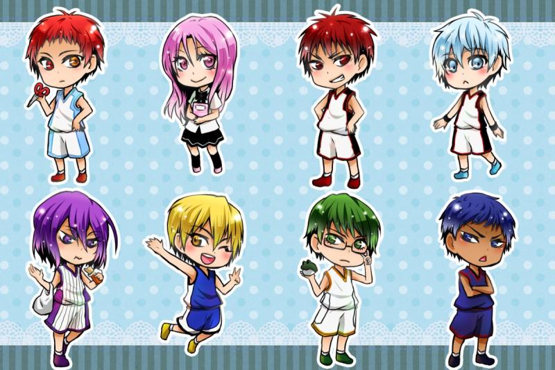 Аниме баскетбол Куроко Чиби