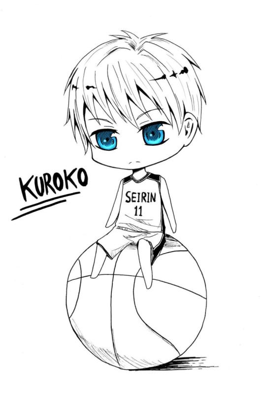 Раскраски аниме баскетбол Куроко