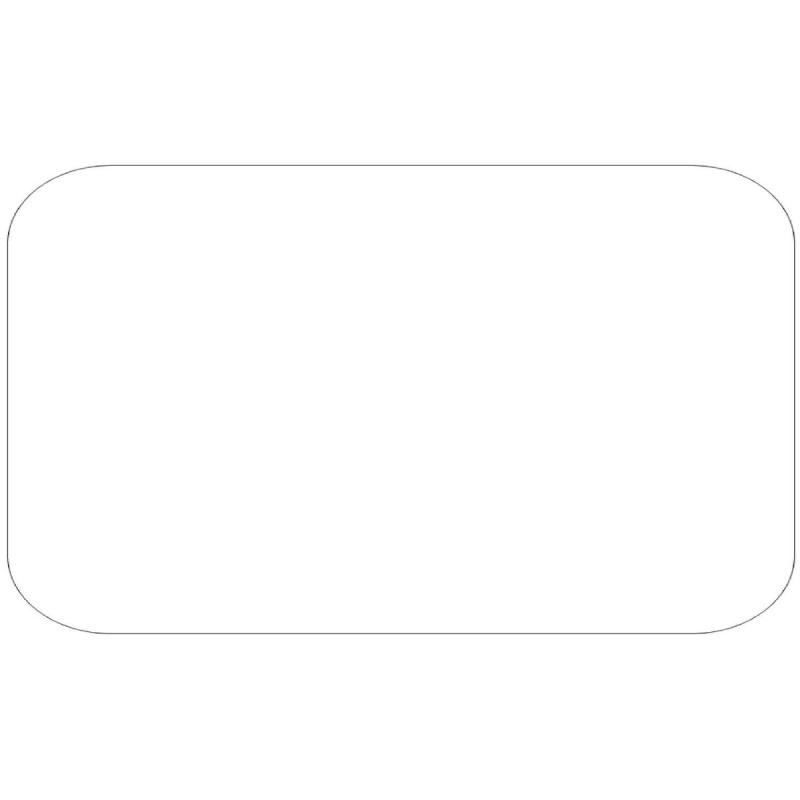 Белый прямоугольник с закругленными краями