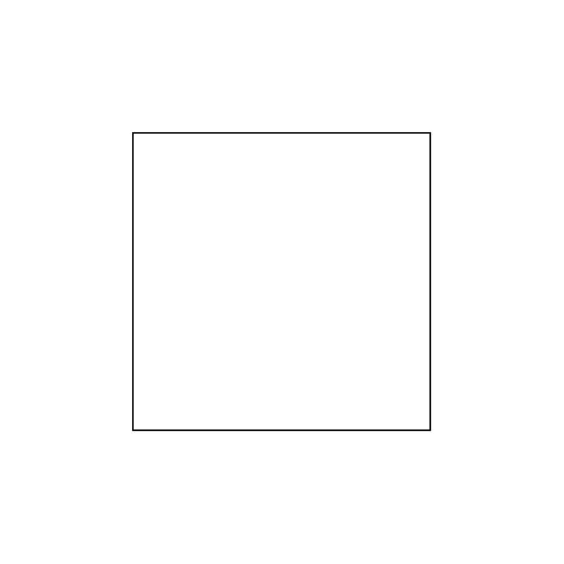 Белый квадрат с черной рамкой
