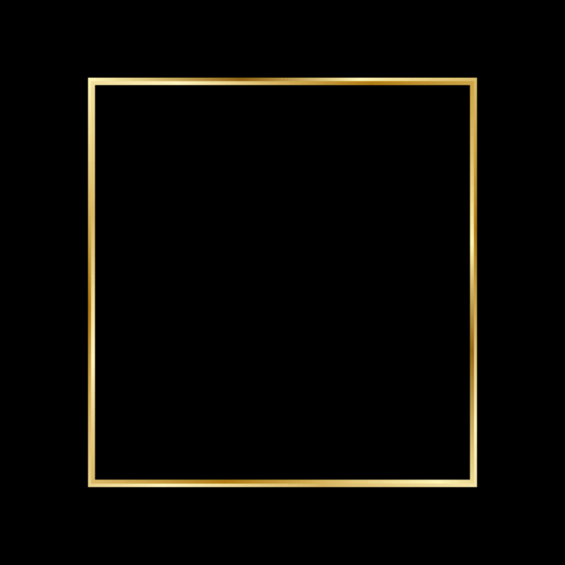 Золотая рамка прямоугольная