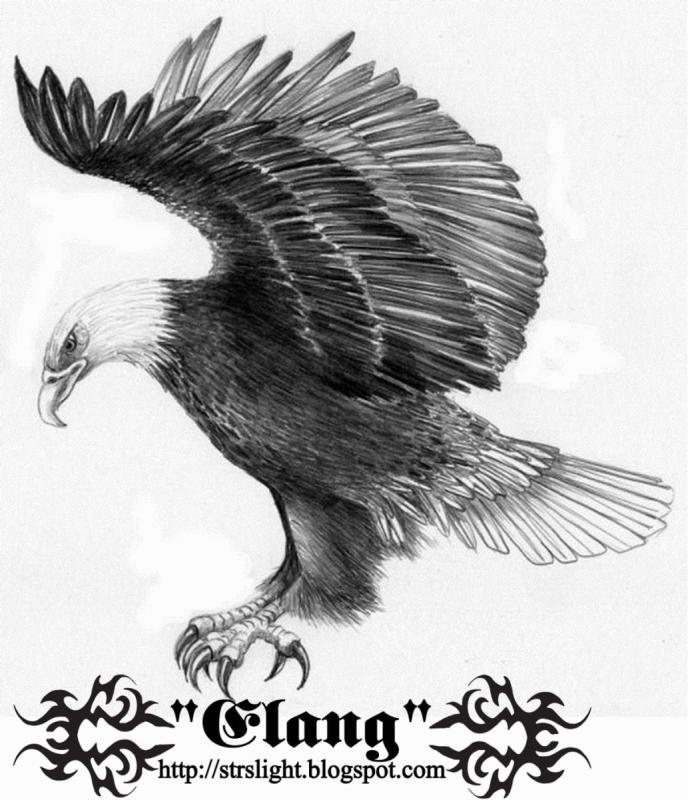 Орел зарисовка