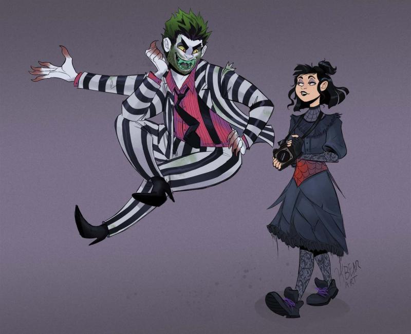 Битлджус и Лидия арт