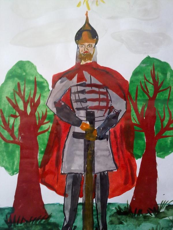 Древнерусский воин-защитник Александр Невский