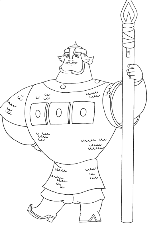 Рисунок богатыря 3 класс