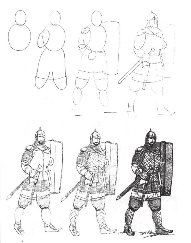 Богатыри вышивка