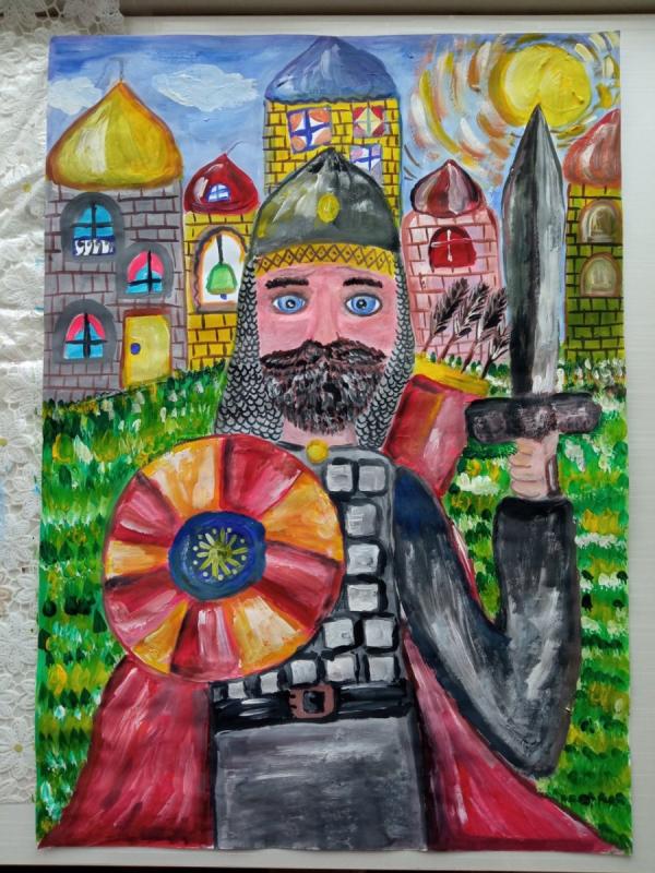 Раскраска богатыри русские Алеша Попович