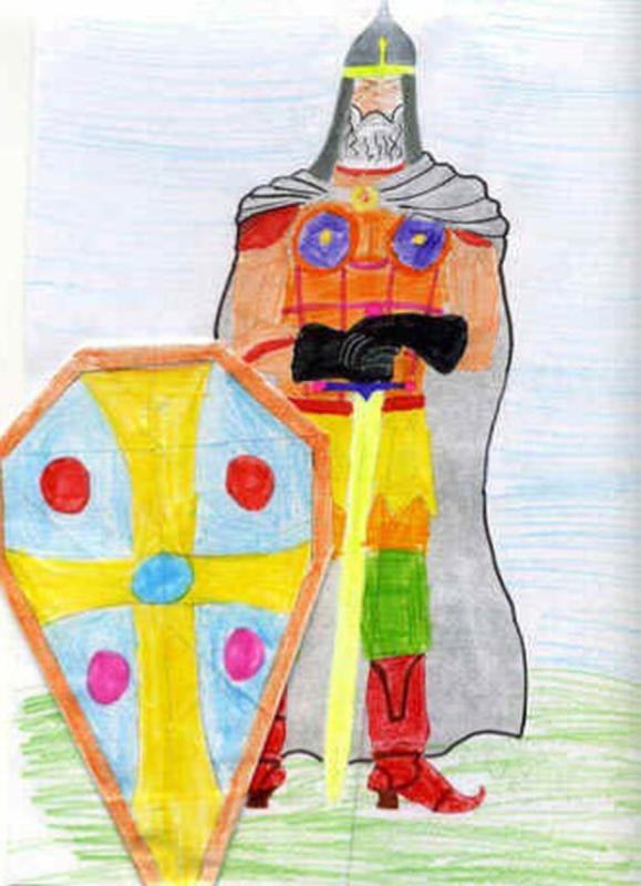 Древнерусский воин-защитник (богатырь)