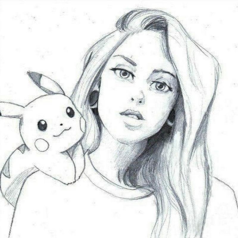 Картинки для срисовки девушки