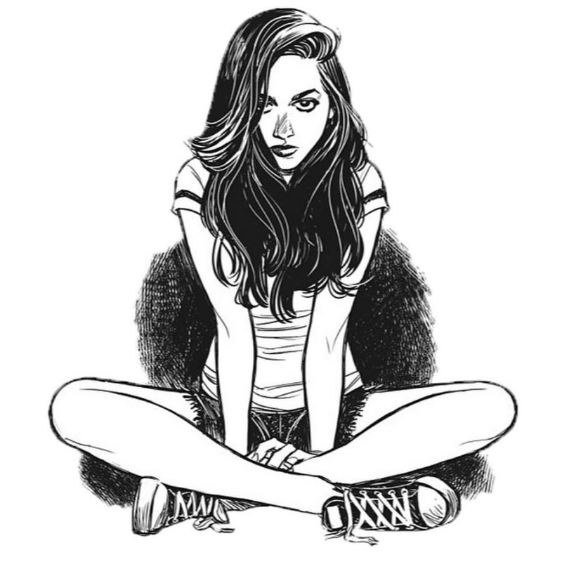 Девушка рисунок