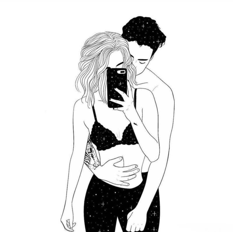 Рисунки для срисовки парочки
