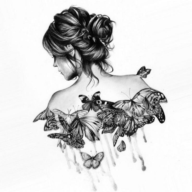 Девушка рисунок