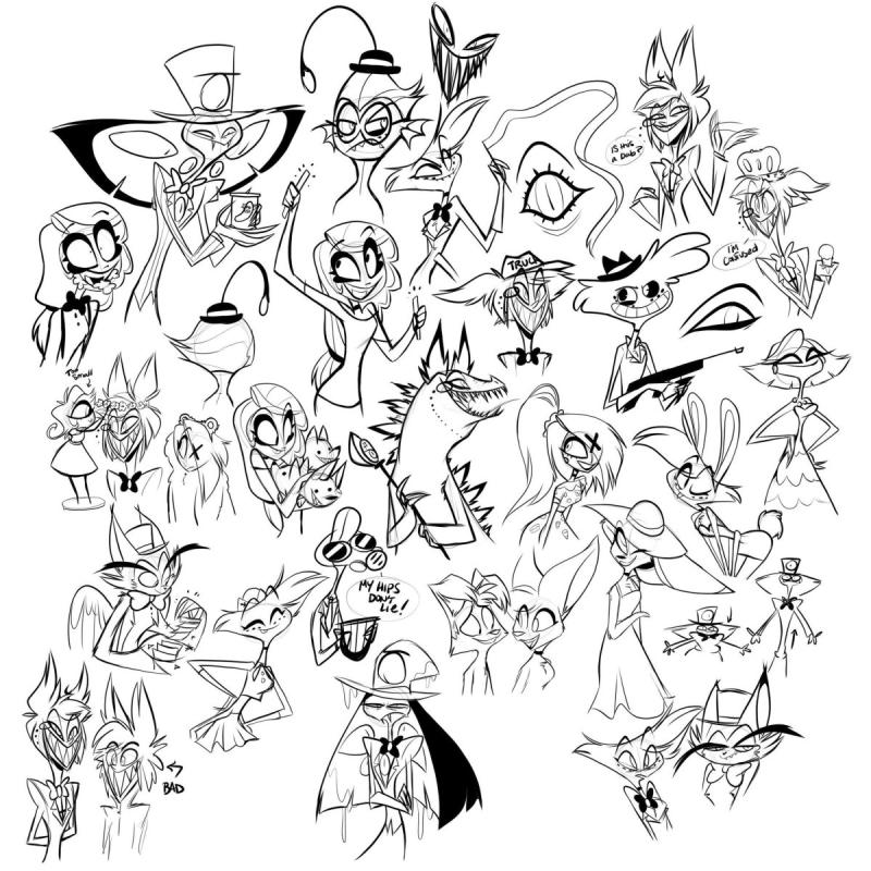 Раскраска отель хазюин