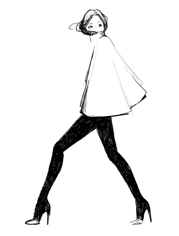 Фэшн иллюстрации в полный рост