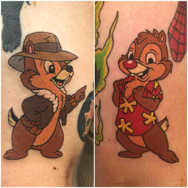 Чип и дейл раскраска