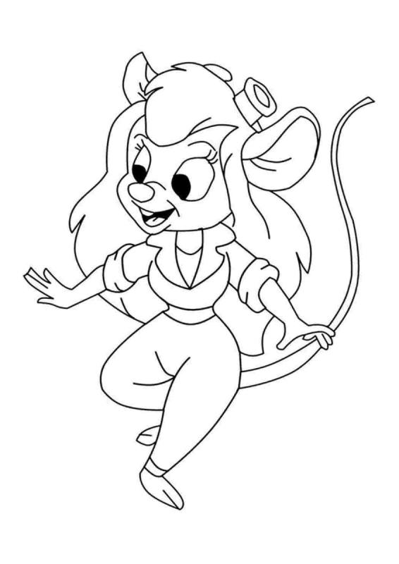 Раскраски мультфильмы чип и Дейл