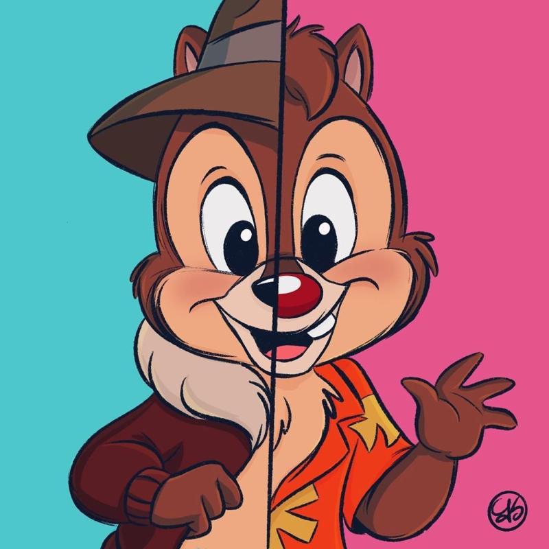 Гаечка из чип и Дейл раскраска