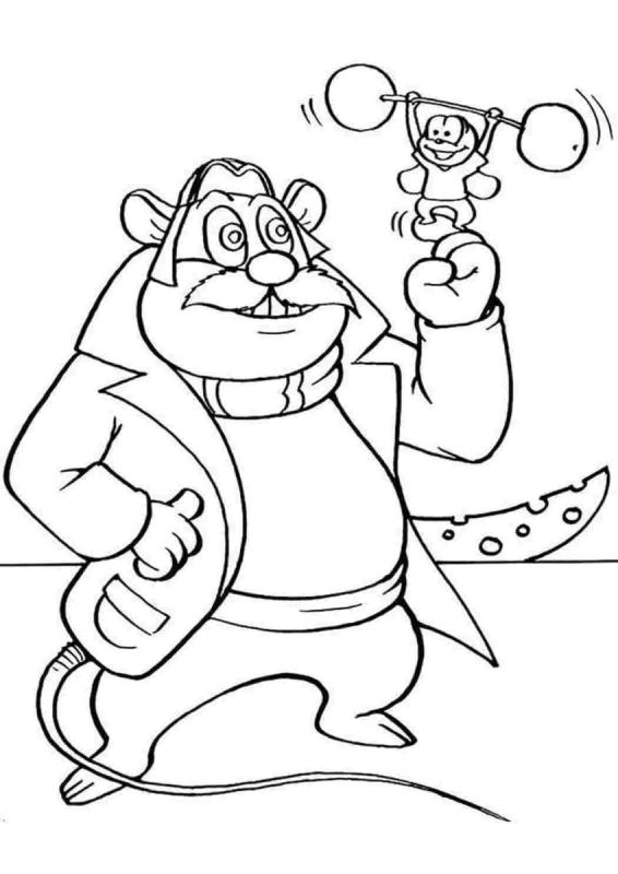 Раскраски из мультика чип и Дейл