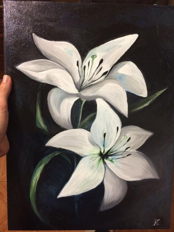 Лилии скетчинг