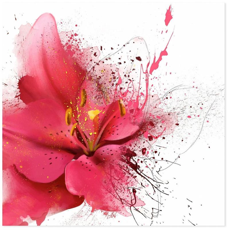 Лилия бутон рисунок